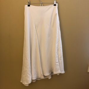 Whitehouse white asymmetrical skirt